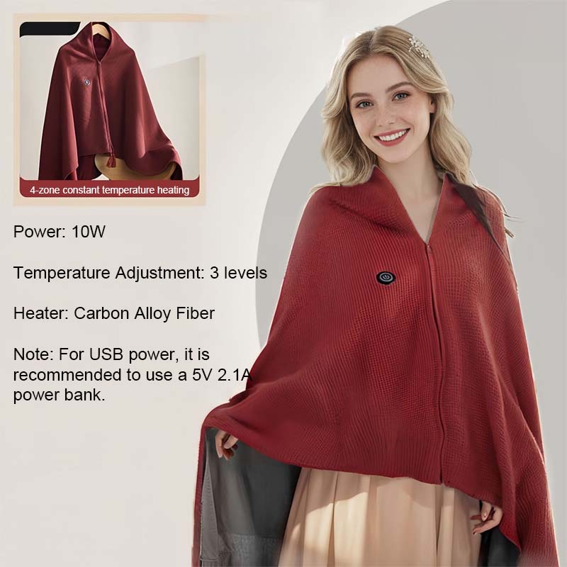 ๐ฅ๐ฟ Draagbare, wasbare verwarmingsdeken op USB - Altijd en overal warmte ๐โจ