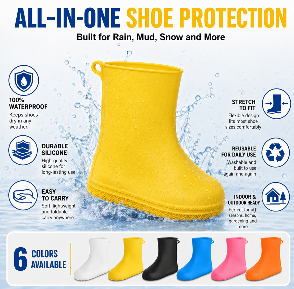 ππ§ Zware Regenoverschoenen β Waterdicht, Antislip & Opvouwbaar voor Elk Buitenavontuur