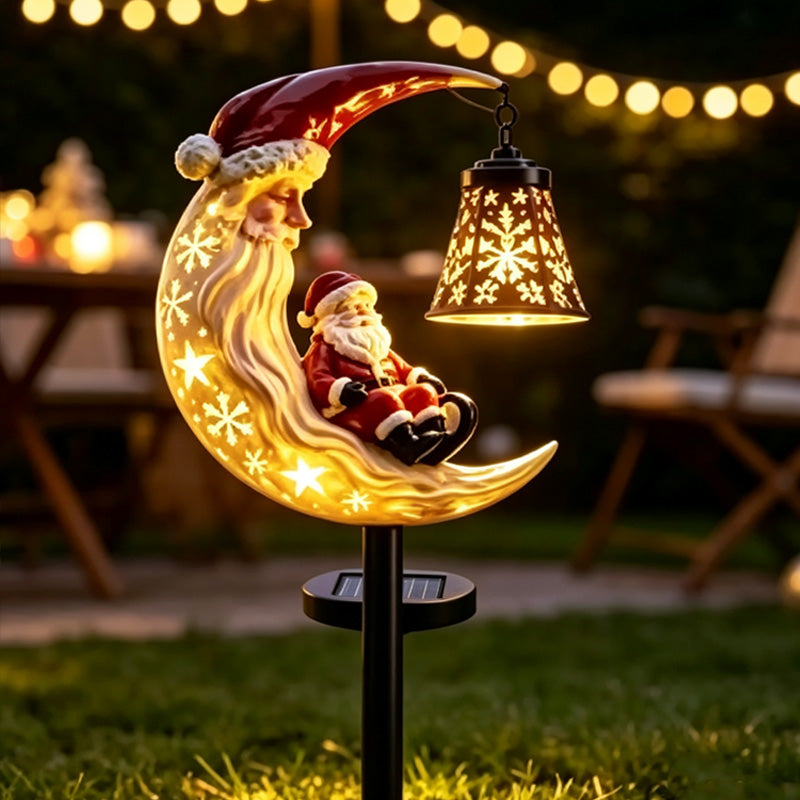 🎄Kerstsneeuwpop - tuinlamp op zonne-energie🎄