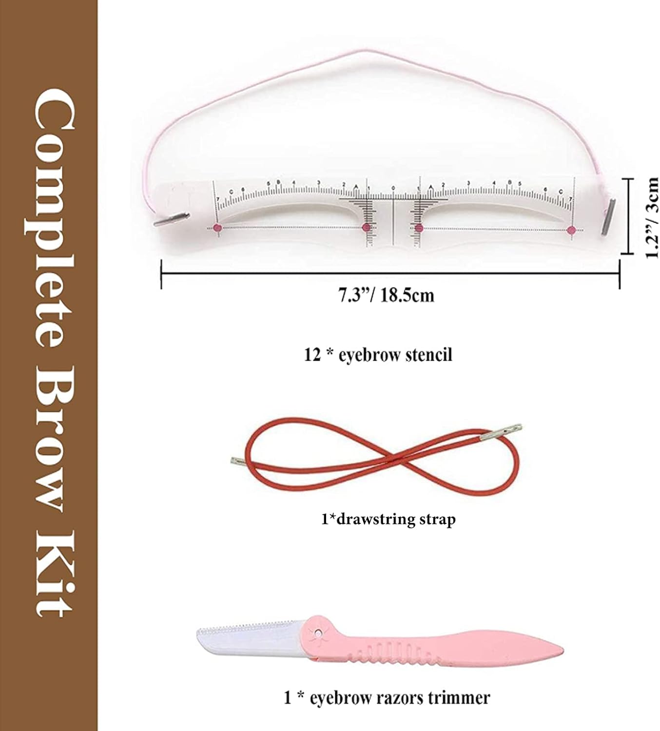 ✨Meest populair - herbruikbare wenkbrauwtekenhulp, meerdere wenkbrauwvormen waaruit u kunt kiezen