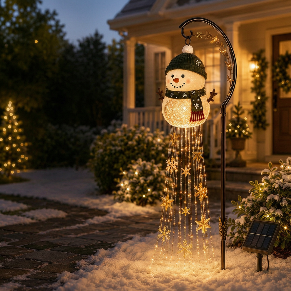 🎄 50% korting! ❄️ Sneeuwman Magic Fountain™ — LED kerstverlichting met zwevende sneeuwvlokken