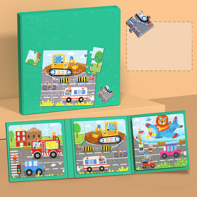 🌟Tijdelijk halve prijs - Magnetisch bouwboek voor kinderen🧠