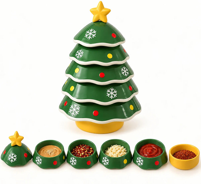 🎄 Dippingschaal in de vorm van een kerstboom 🎄