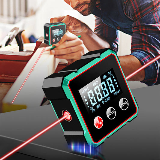 Magnetische digitale hoekmeter met elektronische laser