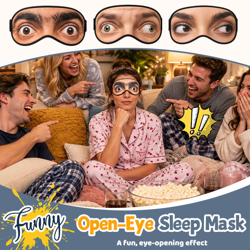 😂 Grappig Slaapmasker met Open Ogen 😳💤