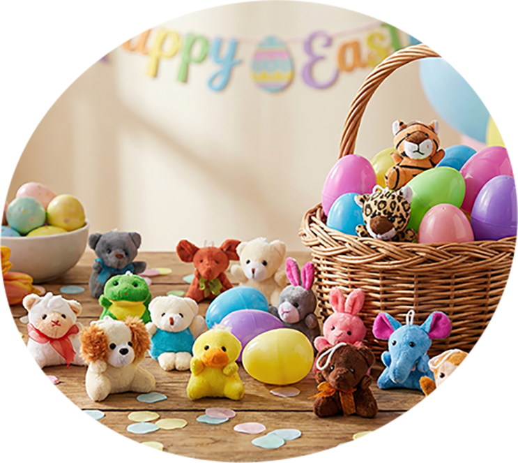 🐰 Vooraf gevulde paaseieren met pluche bedeltjes ✨