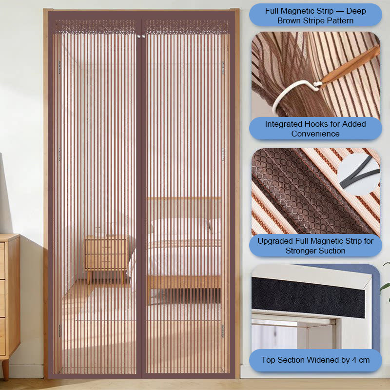 🦟 Houd ongedierte buiten – in 2 minuten geïnstalleerd! Het magnetische gaasgordijn voor de deur! 🚪 Loop gewoon naar binnen – het sluit automatisch! ✨