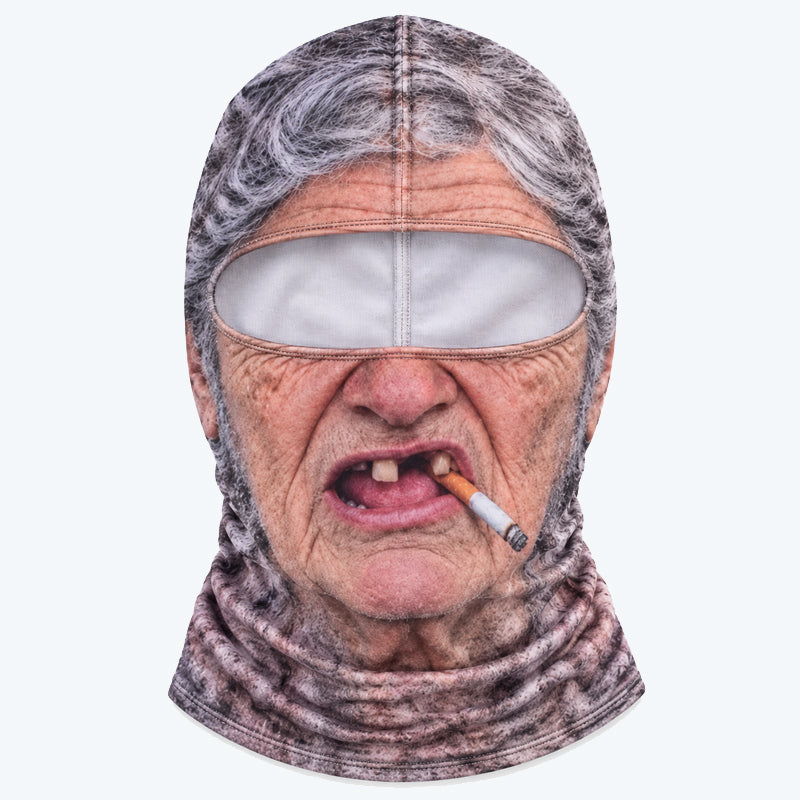 🎭😂 Grappig Realistisch Gezichtsskimasker — Winterfeestuitrusting voor Buitengroepen ❄️🎉
