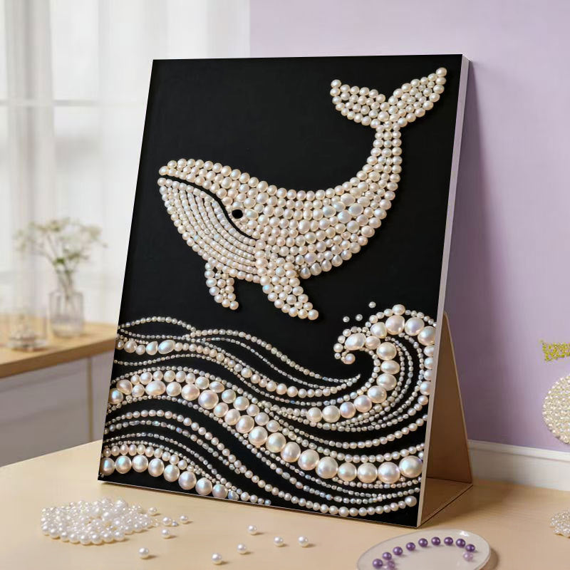 ✨🎨Scherm uit, creativiteit aan: maak je eigen glinsterende meesterwerk! 🎨 DIY Parelkunstpakket