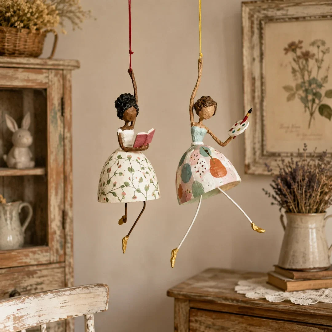 💃 Dansende Dame — vrolijke hanger voor aan de muur