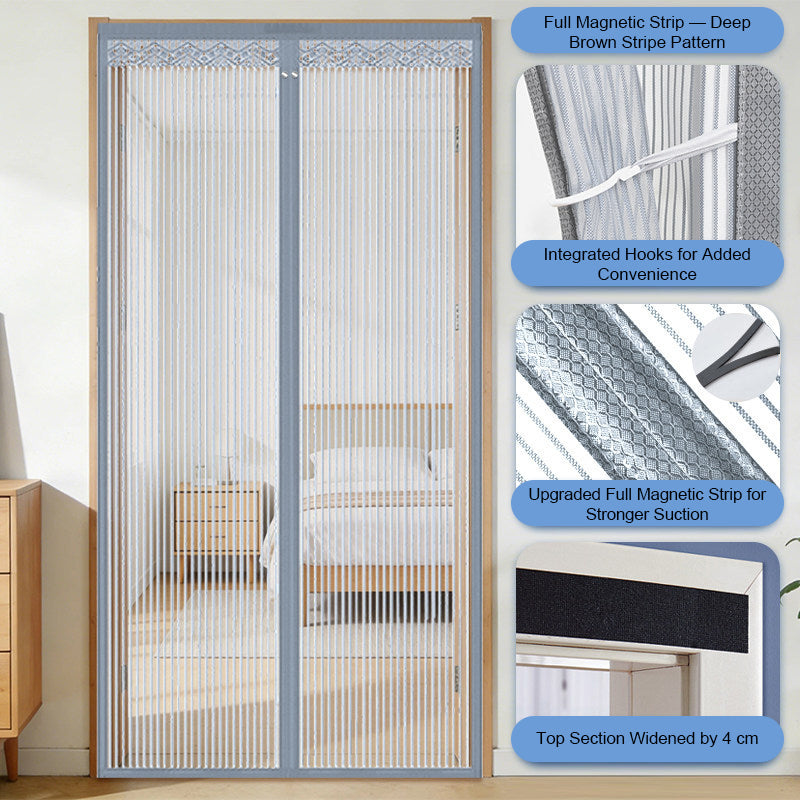 🦟 Houd ongedierte buiten – in 2 minuten geïnstalleerd! Het magnetische gaasgordijn voor de deur! 🚪 Loop gewoon naar binnen – het sluit automatisch! ✨