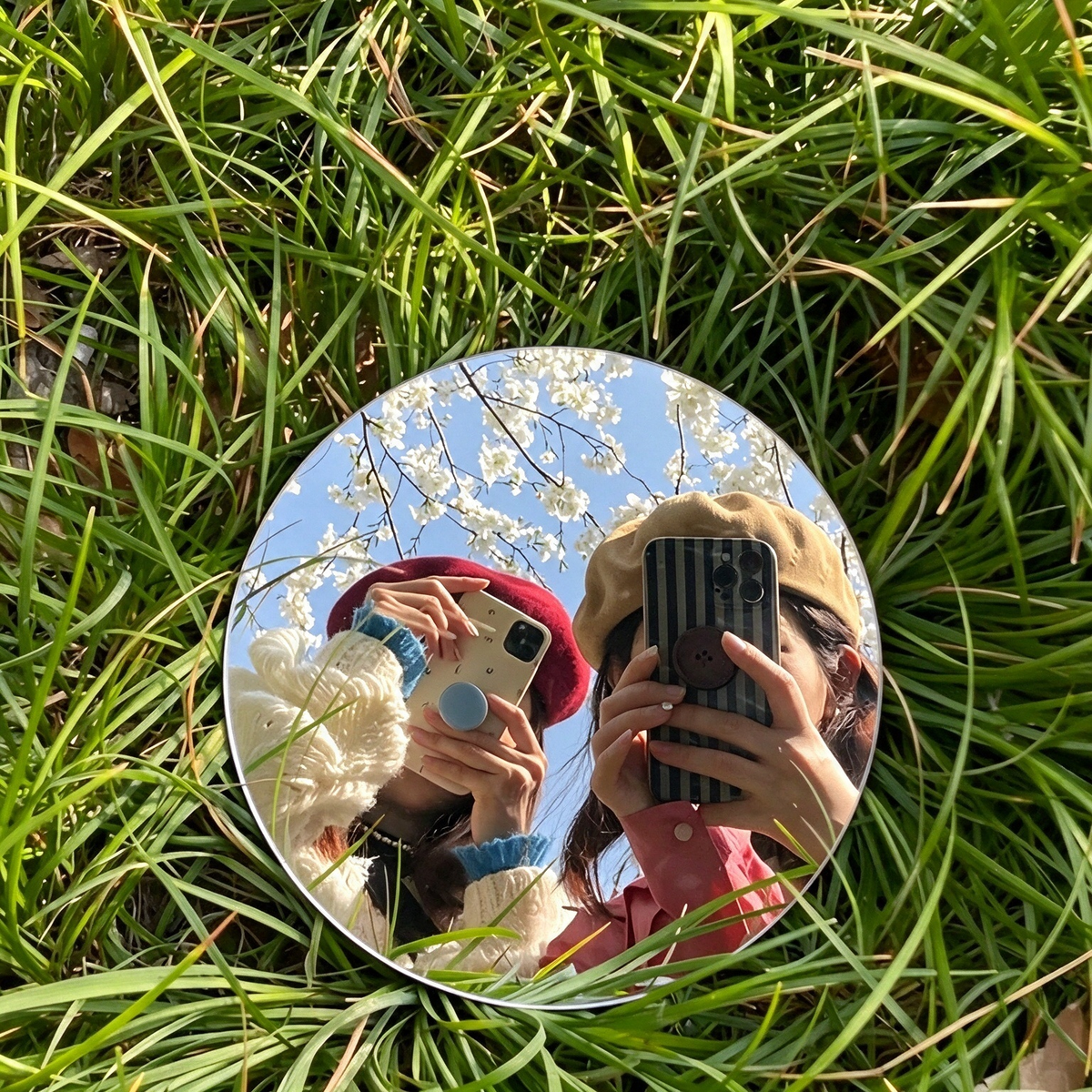 📸 Selfie Convexe Spiegel — Draagbare HD Groothoek Selfiespiegel