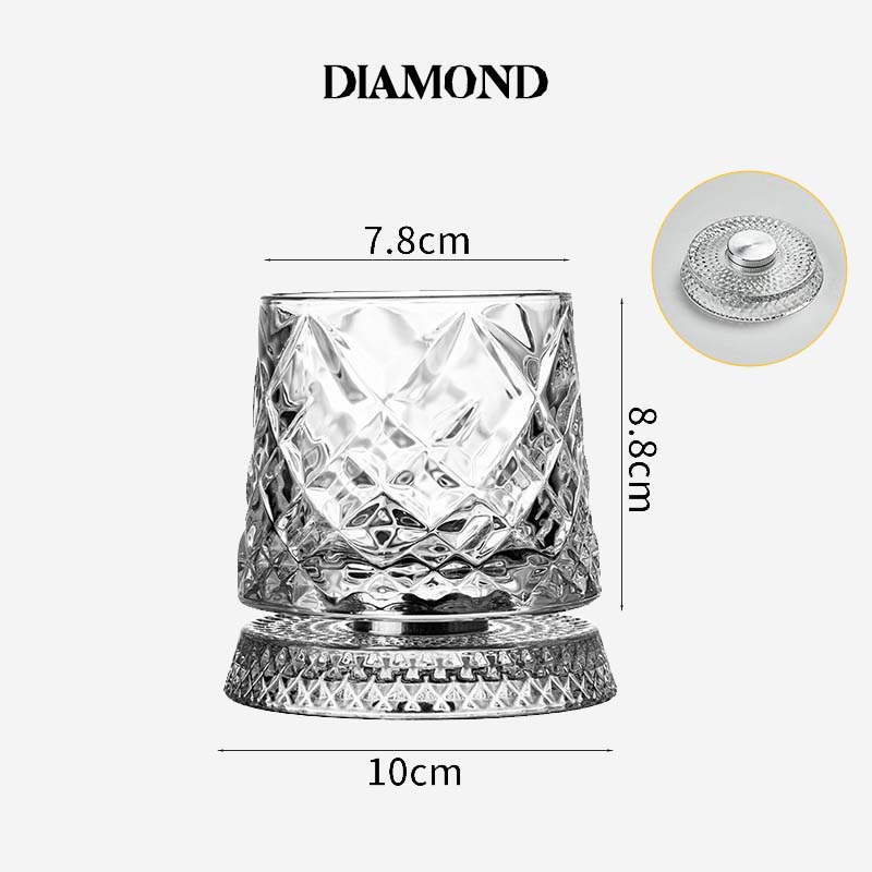 ✨ Luxe Draaiend Whiskyglas · Crystal Spin-serie