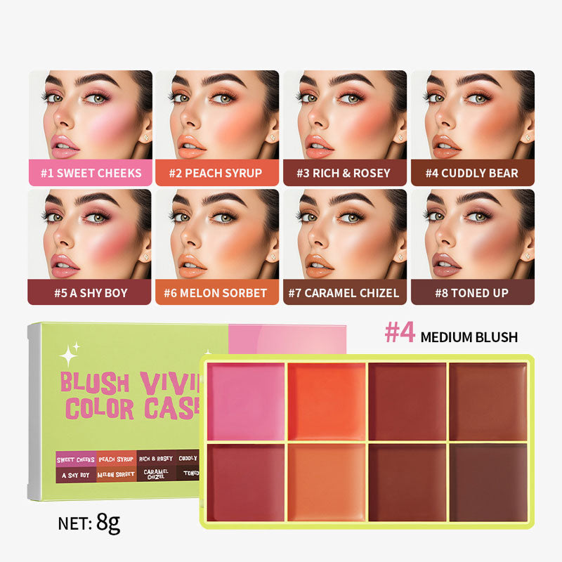 Levendige kleuren blush palet 🌸💖