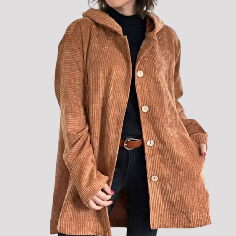 🍂 Casual fluwelen hoodiejas voor de herfst🧥