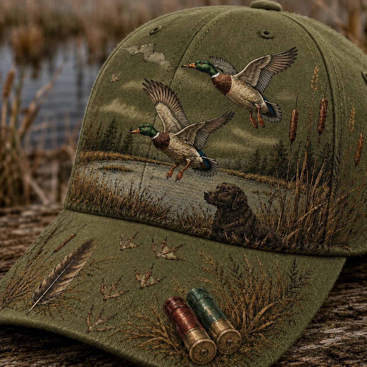🦆De ultieme opvallende pet voor watervogeljagers! 🌾