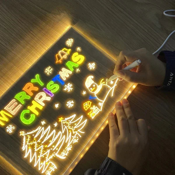 💥 LAATSTE DAG: 49% KORTING! 🎨 Lichtgevend LED Tekenbord voor Kinderen ✨
