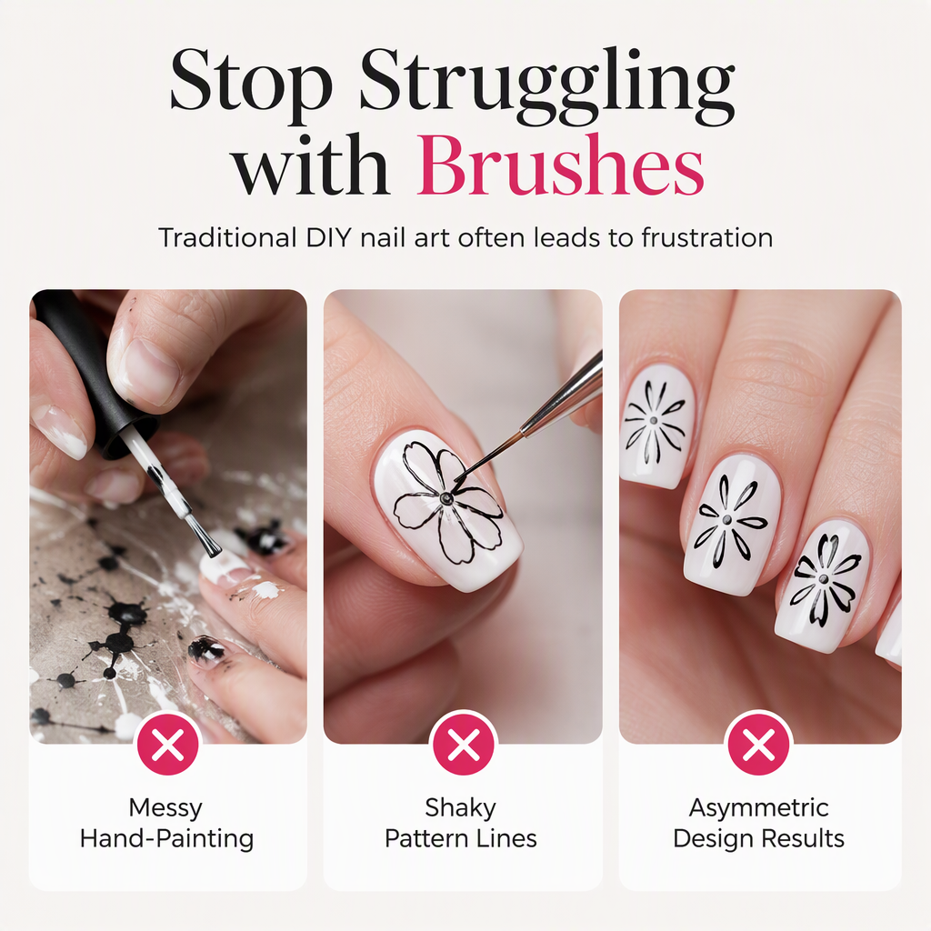 🔥 Vroege Black Friday Sale: 49% KORTING! – Nail Art Stamppennenset 💅✨