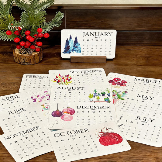 🌱 Milieuvriendelijke Plantbare "Tijdloze" Zaadkalender 2027 ✨