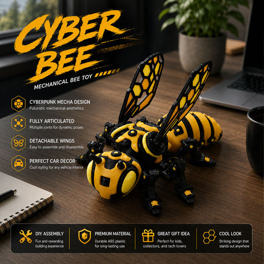🐝 Een bij die nooit moe wordt – dit mechanische figuurtje brengt een vleugje speelsheid in je werkruimte! 🛠️