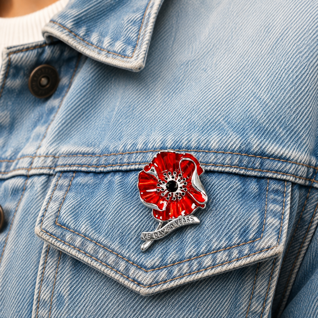 VE Day 80-klaproosbroche | Jubileumherinnering in beperkte oplage