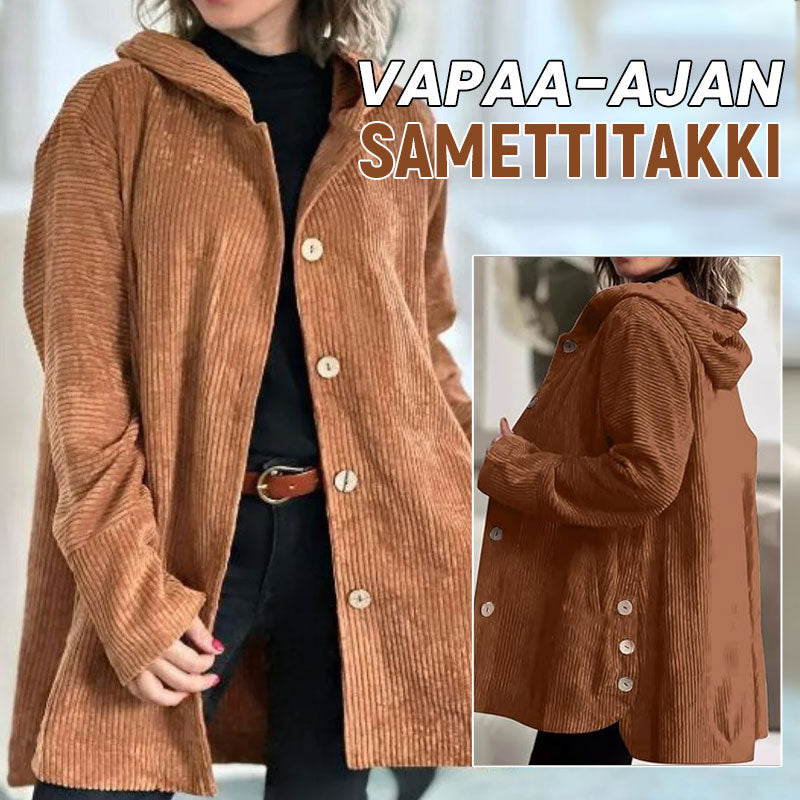 🍂 Casual fluwelen hoodiejas voor de herfst🧥