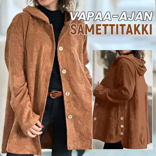 🍂 Casual fluwelen hoodiejas voor de herfst🧥