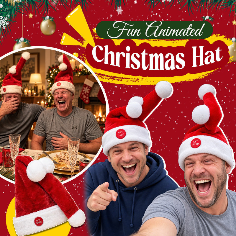🎅 Grappige Beweegbare Kerstmuts — Leuk Kerstfeest Accessoire