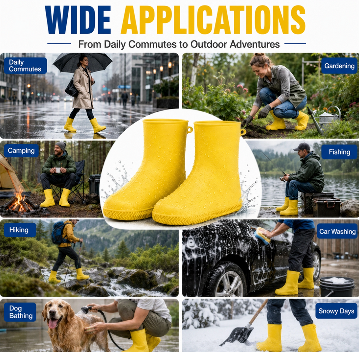 👟💧 Zware Regenoverschoenen — Waterdicht, Antislip & Opvouwbaar voor Elk Buitenavontuur