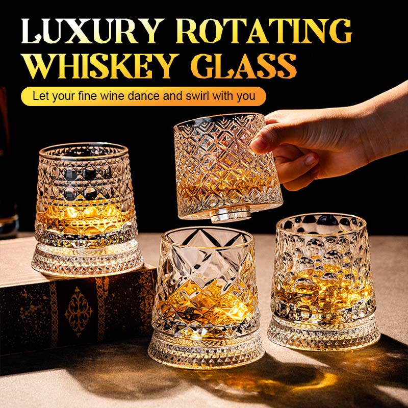 ✨ Luxe Draaiend Whiskyglas · Crystal Spin-serie