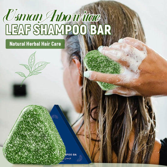 🌿 Usman Arborvitae Leaf Shampoo Bar – Natuurlijke haarverzorging met kruide