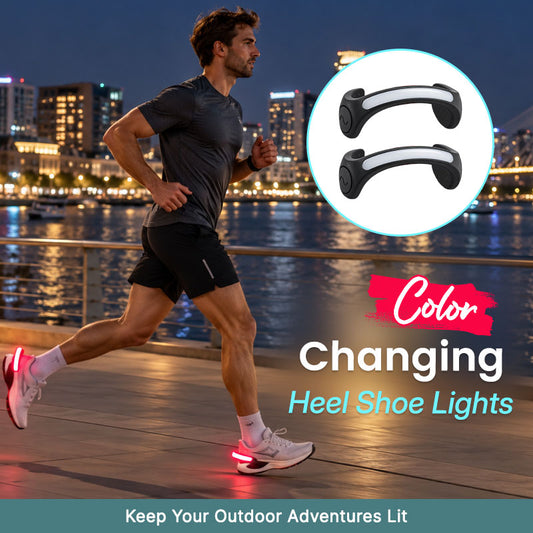 👟 LED Hielverlichting voor Schoenen – Zichtbaarheid bij Hardlopen & Wandelen ✨