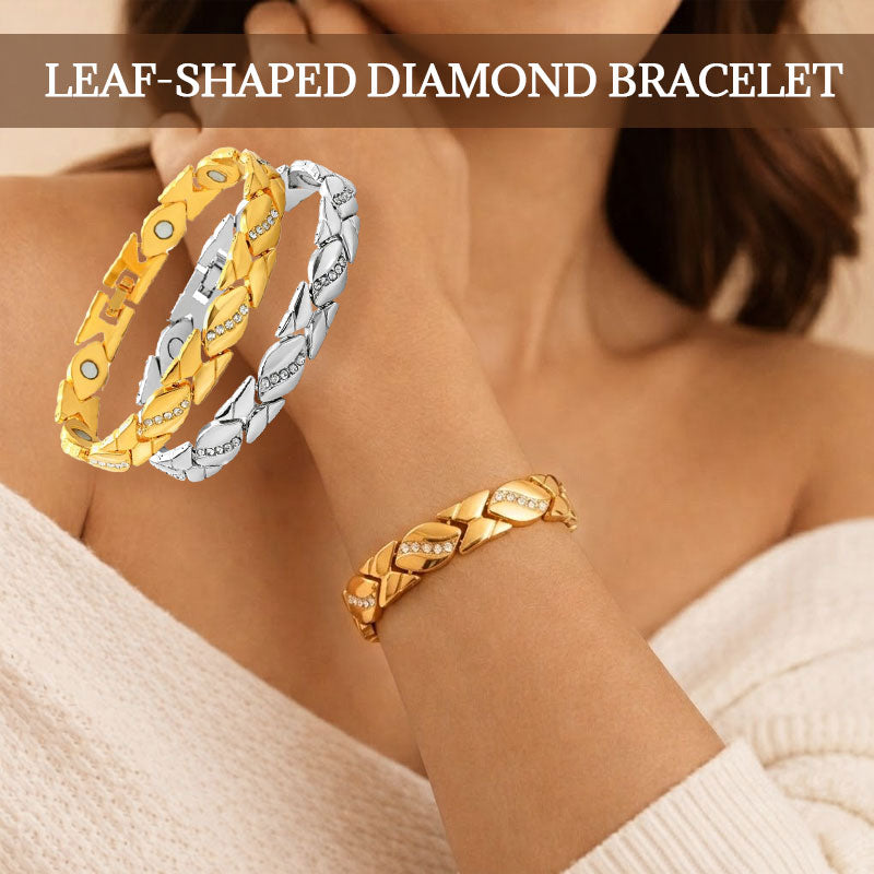 🌿 Elegantie in bladvorm – sprankelende zirkonia die ieders aandacht trekt! ✨