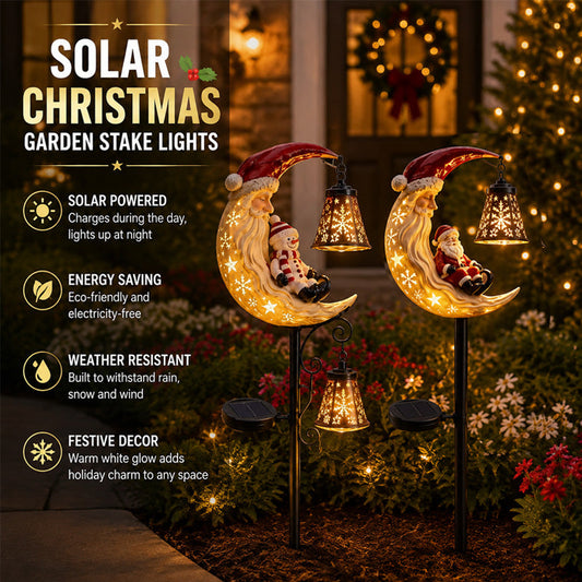 🎄Kerstsneeuwpop - tuinlamp op zonne-energie🎄