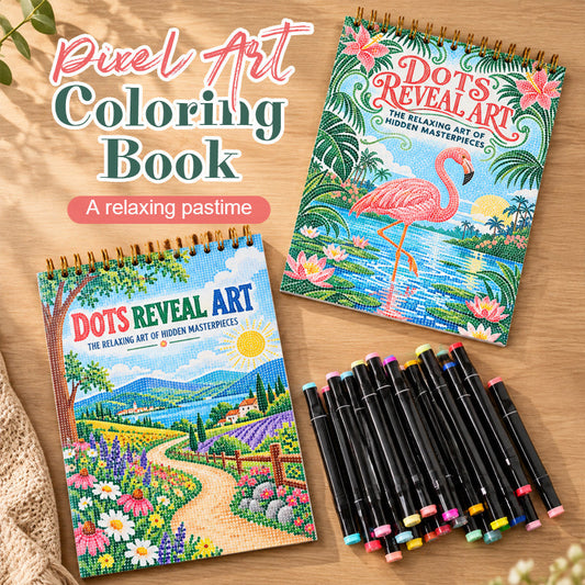 🎨Letter Dot Art Coloring Book — 30 Hidden Pictures, No Drawing Skills Needed, Screen-Free