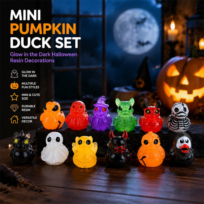 🎄Spook miniatuur eendjes van hars