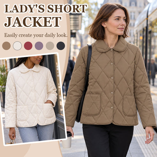 ✨ Korte Dames Jas met Ruitpatroon 🧥