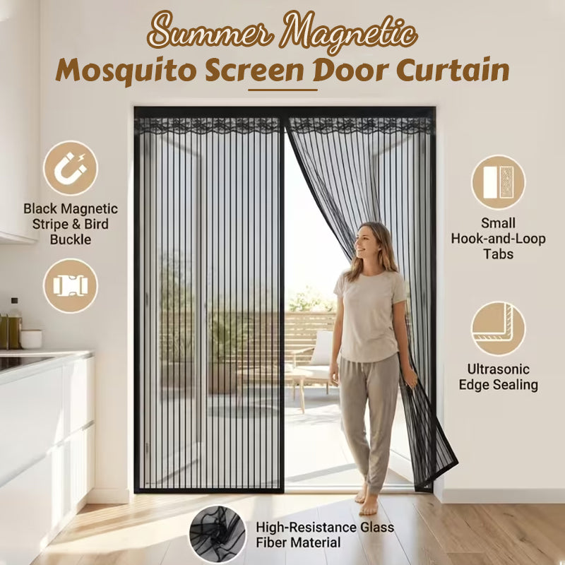 🦟 Houd ongedierte buiten – in 2 minuten te installeren! Het magnetische gaasgordijn voor de deur! 🚪 ✨