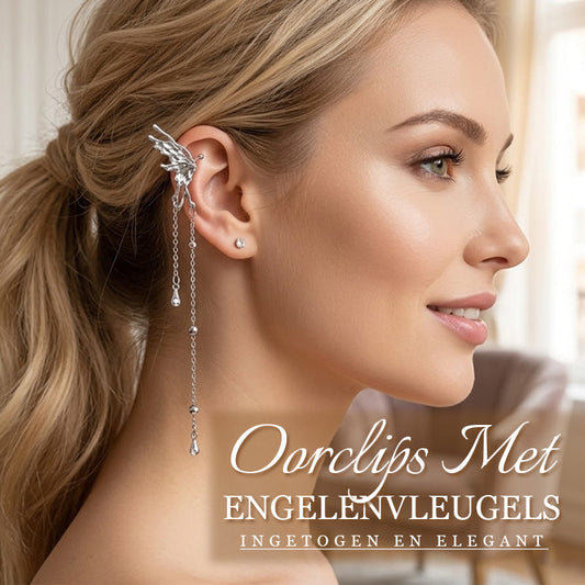 🌟 De ketting is omringd door glinsterende engelenveren, die pure schoonheid en liefdevolle bescherming symboliseren. 💖 Voel deze elegantie, alsof je elke dag omarmd wordt door een beschermengel. 🕊️ Tijdelijke aanbieding: 1+1 gratis!