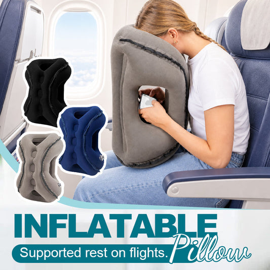 ✈️ Opblaasbaar Draagbaar Vliegtuig Slaapkussen — Comfortabel Reizen