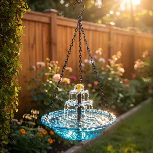 🔥💐LENTE-UITVERKOOP - 50% KORTING⚡Meer dan 50.000 verkocht!🐦Zonne-waterval hangende vogelbadfontein