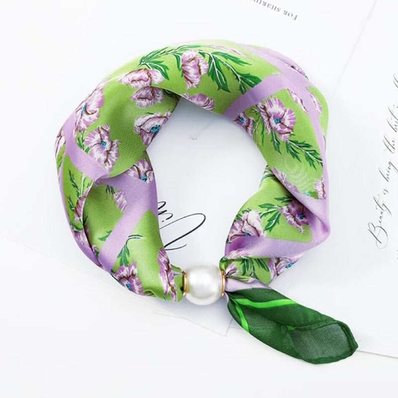 🤍 Magnetische sjaal met een parel – zie er in een handomdraai elegant uit