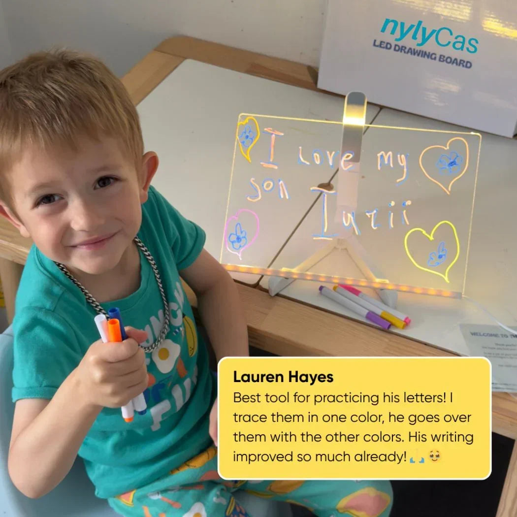 💥 LAATSTE DAG: 49% KORTING! 🎨 Lichtgevend LED Tekenbord voor Kinderen ✨