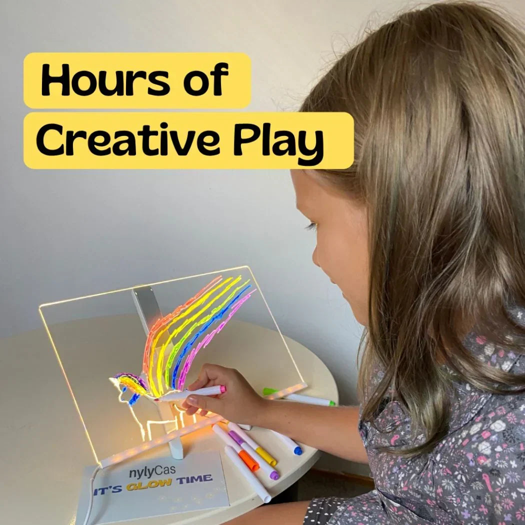 💥 LAATSTE DAG: 49% KORTING! 🎨 Lichtgevend LED Tekenbord voor Kinderen ✨
