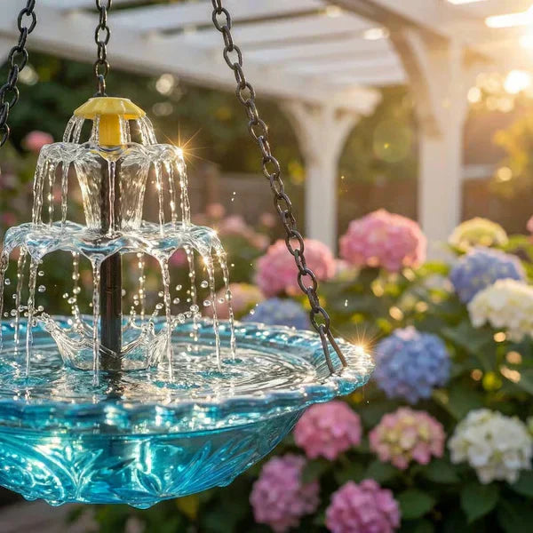 🔥💐LENTE-UITVERKOOP - 50% KORTING⚡Meer dan 50.000 verkocht!🐦Zonne-waterval hangende vogelbadfontein