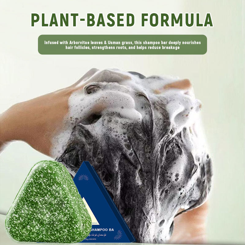 🌿 Usman Arborvitae Leaf Shampoo Bar – Natuurlijke haarverzorging met kruide