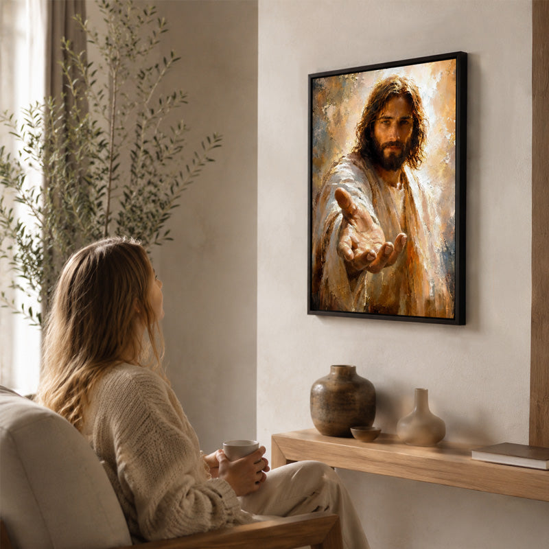 🙏🕯️ Walk With Me — wandkunst die rust brengt in huis