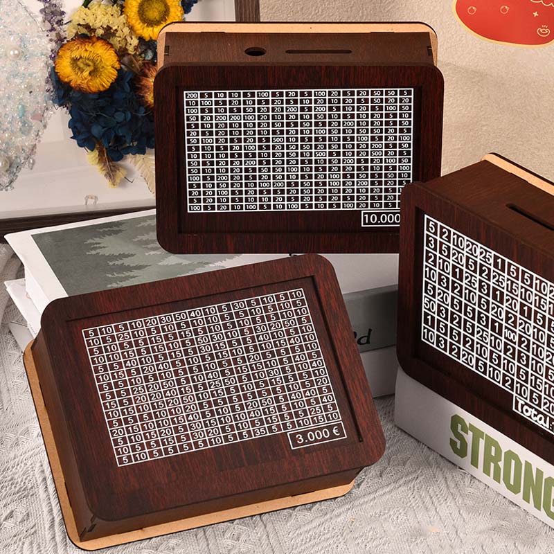 🔥Houten digitale spaarpot