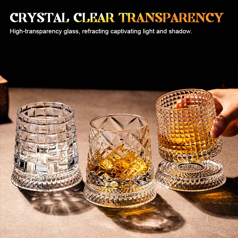 ✨ Luxe Draaiend Whiskyglas · Crystal Spin-serie