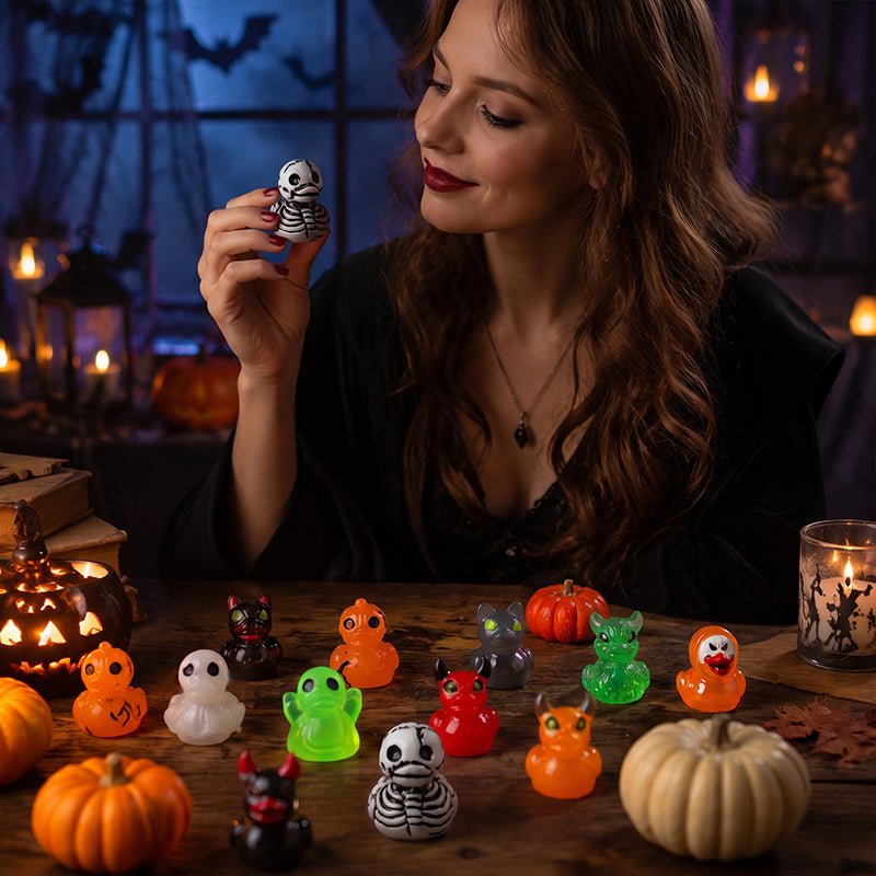🎄Spook miniatuur eendjes van hars